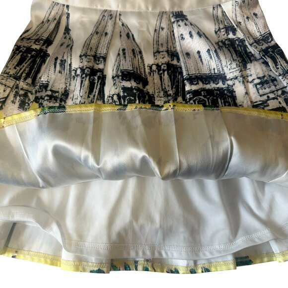 Clara Story Sleeveless Graphic Design Fit & Flared Mini Dress Multicolor Size M - Picture 7 of 12